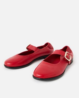 Red Leather Ballet Shoes £80
