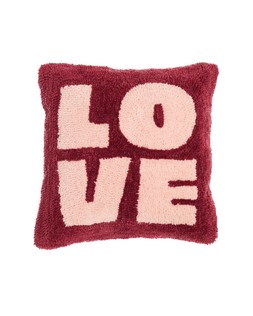 Red & Pink Love Tufted Cushion Cover 45x45cm £29.50 €38.50