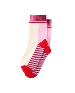 Red & Pink Striped Ankle Socks £8.50
