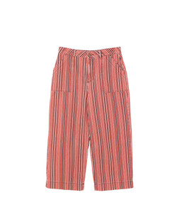 Red Striped Cropped Wide Leg Jeans £70 €91