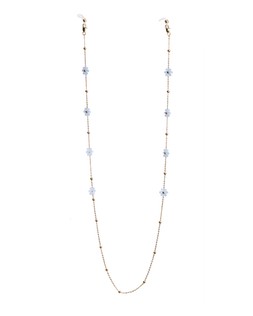 Rosaria Blue Beaded Flower Glasses Chain £19.50