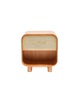 Sabina Mindi Wood Bedside Table £295