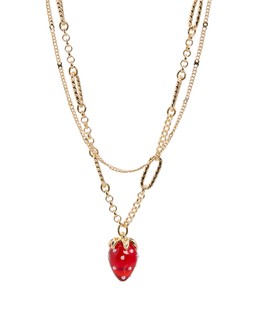 Sierra Strawberry Double Row Chain Necklace £26