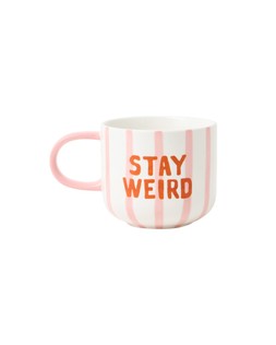 Stay Weird Striped Ceramic Mug £12.50