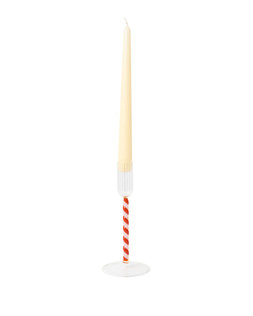 Swirl Orange Stem Glass Candlestick Holder £9.50 €12.50