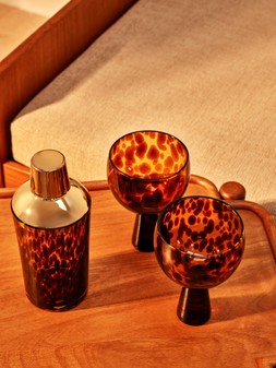 Tortoiseshell Glass Cocktail Shaker // Credit: Oliver Bonas / Carolyn Barber £24.5 €32