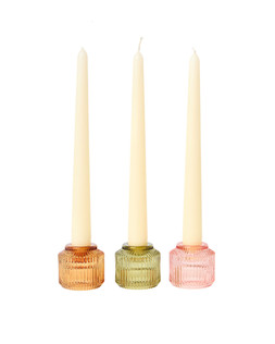 Ulla Glass Candlestick Holders Set of Three £16.50 €21.50