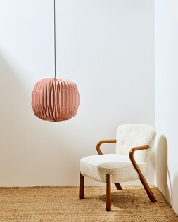 Vadella Pink Gingham Paper Lamp Shade £39.50