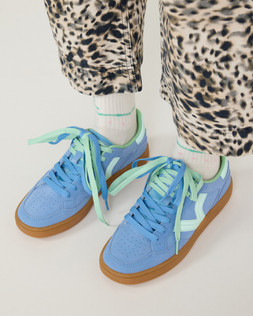 Victoria Smash Blue & Green Suede Trainers £119