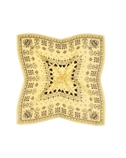 Yellow & Brown Bandana Large Square Scarf £26