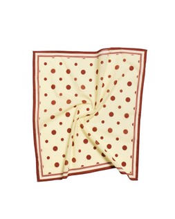 Yellow & Brown Polka Dot Square Scarf £20 €26