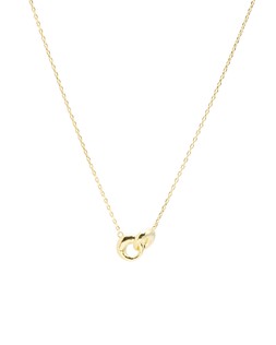 Sade Hammered Loop Gold Plated Pendant Necklace £58