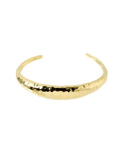 Hallie Hammered Gold Plated Bangle £58