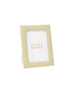 Tierra Green Stripe Photo Frame 5x7