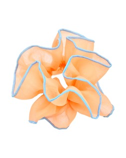 Idina Orange & Blue Trim Sheer Hair Scrunchie £14.5