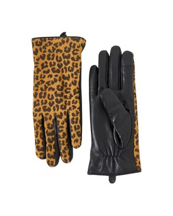 Animal Print Black Suede Glove £49.50