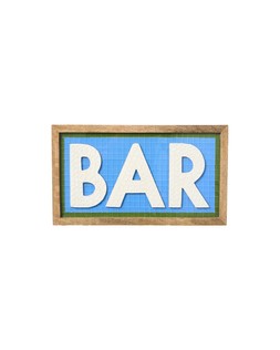 Blue Bar Framed Mosaic Wall Art £49.50