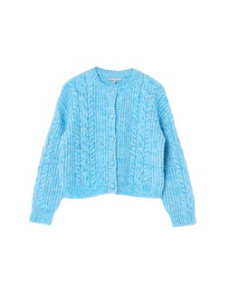 Blue Cable Knit Chunky Knitted Cardigan £70