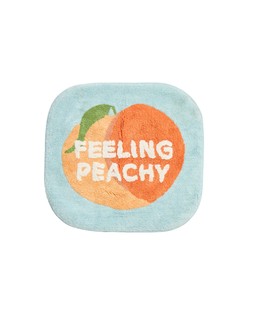 Blue & Orange Feeling Peachy Rounded Bathmat £29.5