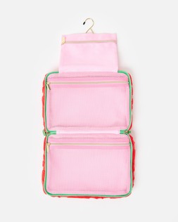 Cherry Red Towel Fold Out Toiletries Bag with Hanger Hook £37.50