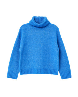 Cobalt Blue Roll Neck Knitted Jumper £70
