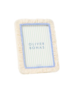 Cream Ruffle Photo Frame 5x7