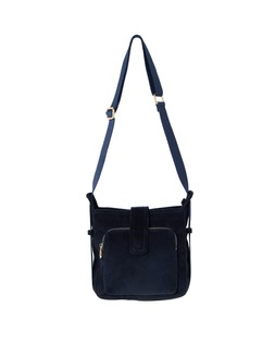 Dotty Navy Corduroy Crossbody Bag £58