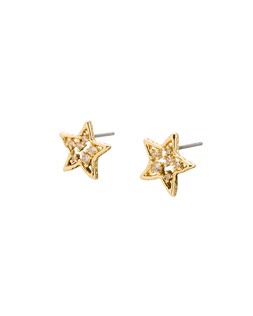 Elen Stone Star Gold Tone Stud Earrings £12.50