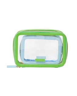 Green & Blue Travel Makeup Bags Set of Two £30