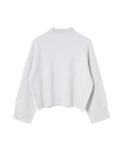Grey Sparkle Funnel Neck Knitted Jumper £70