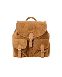 Kerry Camel Brown Faux Suede Buckle Backpack £70