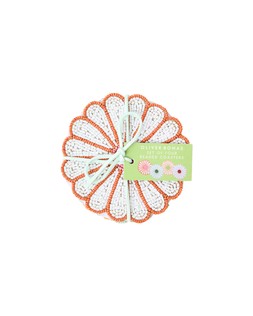 Multicoloured Flower Beaded Coasters Set of Four £19.50