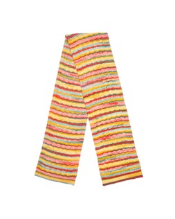 Multicoloured Space Dye Striped Knitted Scarf £39.50