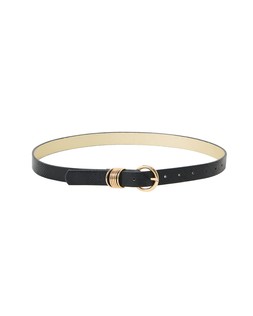 Oliver Bonas Black Textured Multi Rings Belt £28