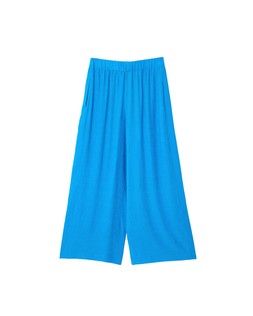 Oliver Bonas Blue Crinkle Wide Leg Trouser £68
