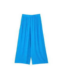 Oliver Bonas Blue Crinkle Wide Leg Trouser £68