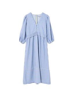 Oliver Bonas Blue Green Stripe Midi Dress £80