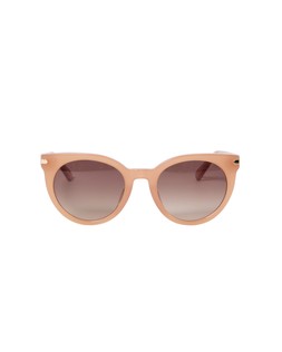 Oliver Bonas Blush Pink Shimmer Arm Preppy Acetate Sunglasses £55
