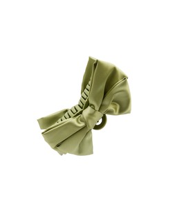 Oliver Bonas Bobby Sage Green Satin Bow Claw Clip £19.50