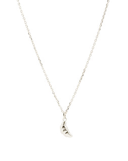 Oliver Bonas Claude Croissant Charm Silver Plated Pendant Necklace £39.50