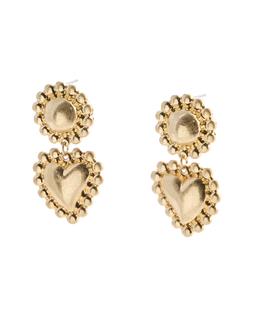 Oliver Bonas Connie Puffy Heart Drop Earrings £19.50