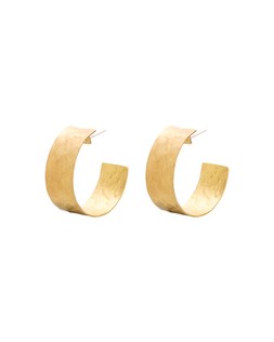 Oliver Bonas Diana Hammered Metal Flat Hoops £22