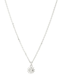 Oliver Bonas Elio Sun Charm Silver Pendant Necklace £38