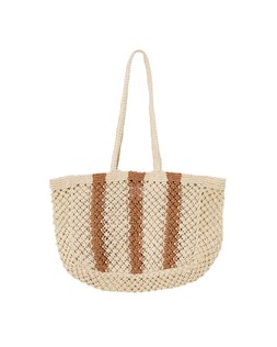 Oliver Bonas Estie Natural Stripe Tote £38