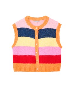 Oliver Bonas Fluffy Multi Stripe Waistcoat £55