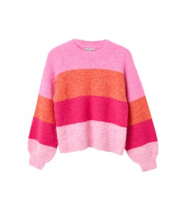 Oliver Bonas Fluffy Pink and Orange Jumper £60