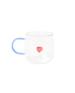 Oliver Bonas Glass Heart Mug 12.50