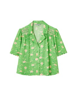 Oliver Bonas Green Floral Print Shirt £55