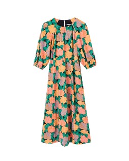 Oliver Bonas Green Garden Floral Midi Dress £78