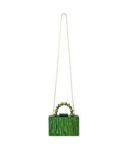 Oliver Bonas Green Marbled Clutch £58